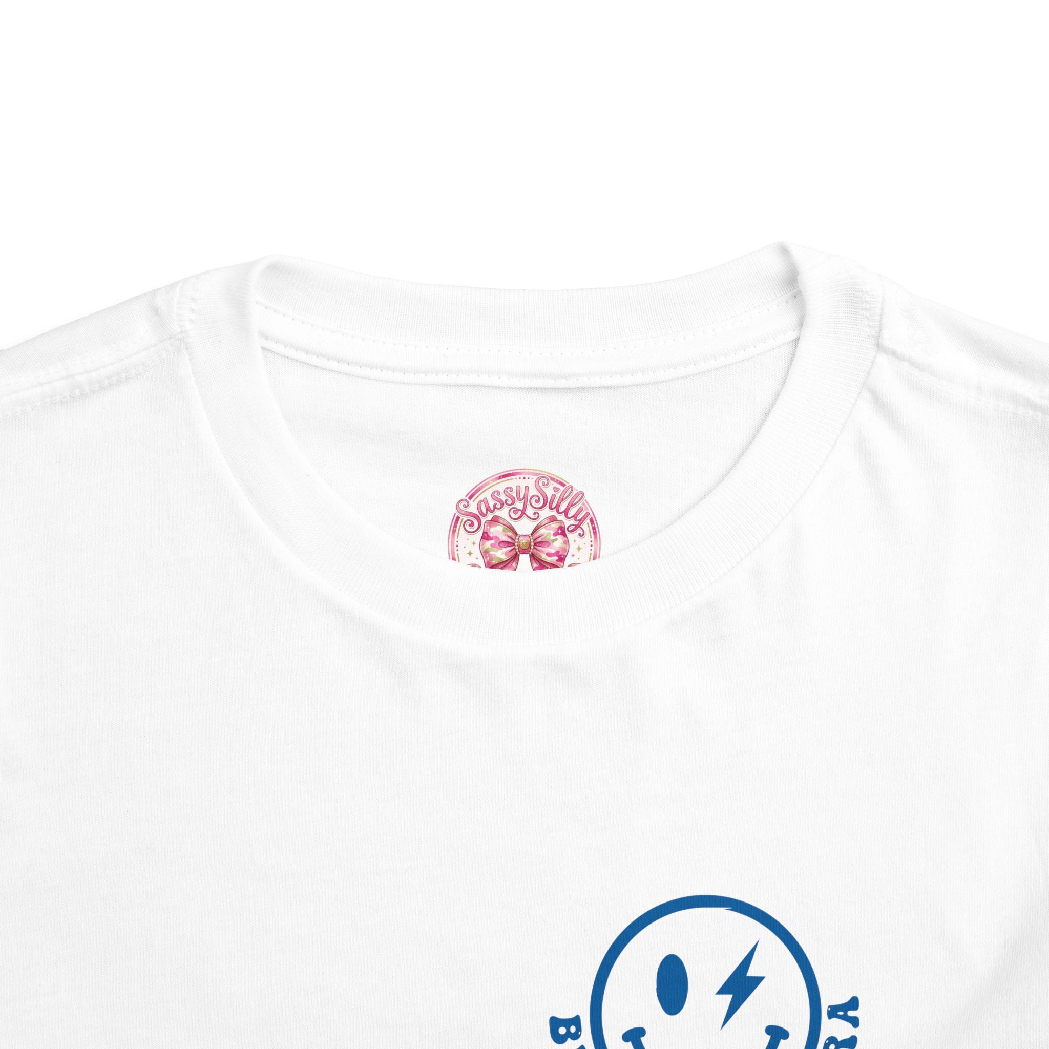 Toddler Tee — "In My Big Brother Era" Retro Smile Graphic