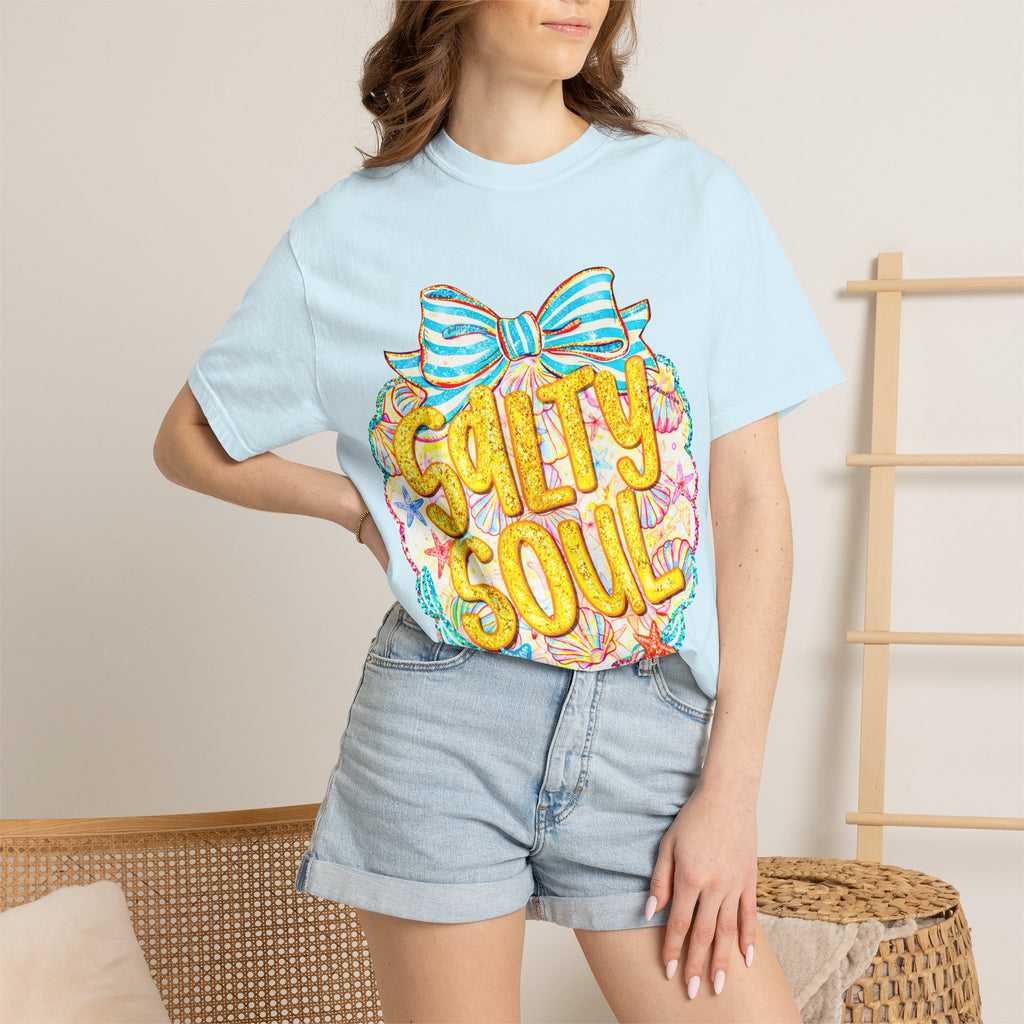 Salty Soul Beach Tee — Retro Nautical Graphic T-Shirt