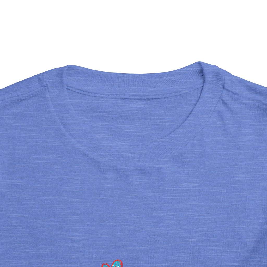 Toddler Tee — "SIS" Checkerboard RWB Graphic