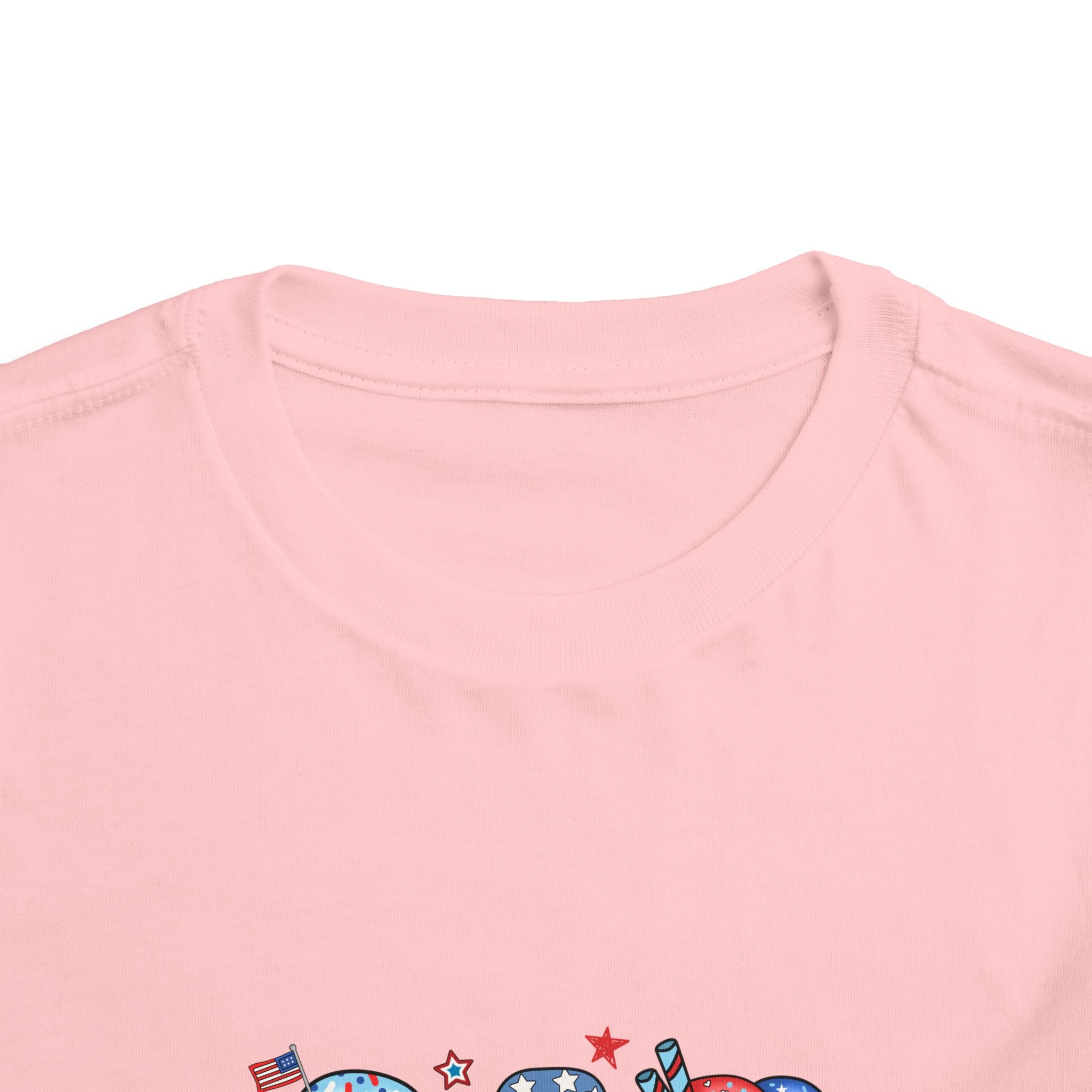 Patriotic Ice Cream Toddler Tee — Personalized "Arianna" 4th of July Shirt