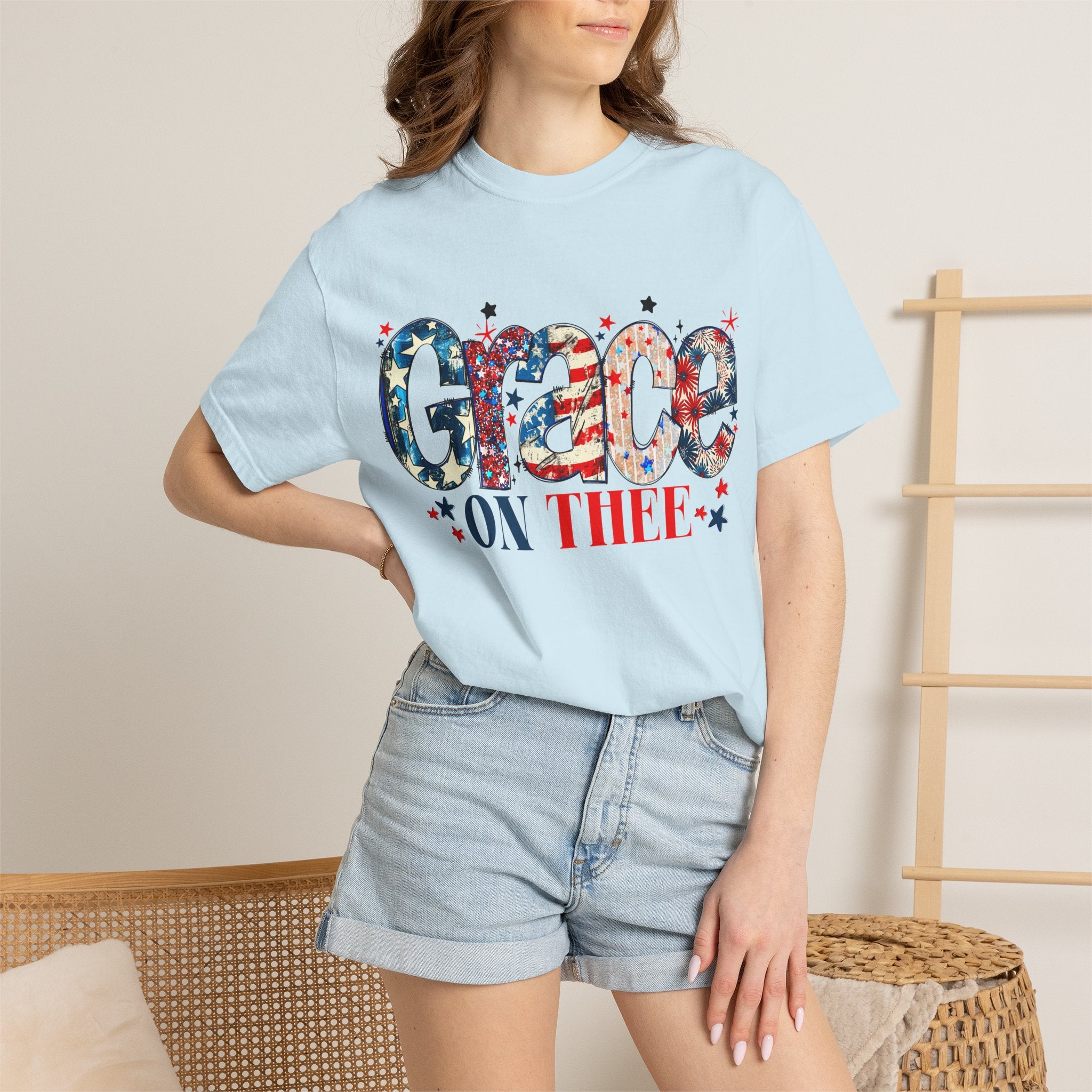 Grace On Thee Patriotic T-Shirt