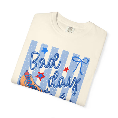 4th July T-Shirt — "Bad day to be a Hotdog" Patriotic Graphic Tee