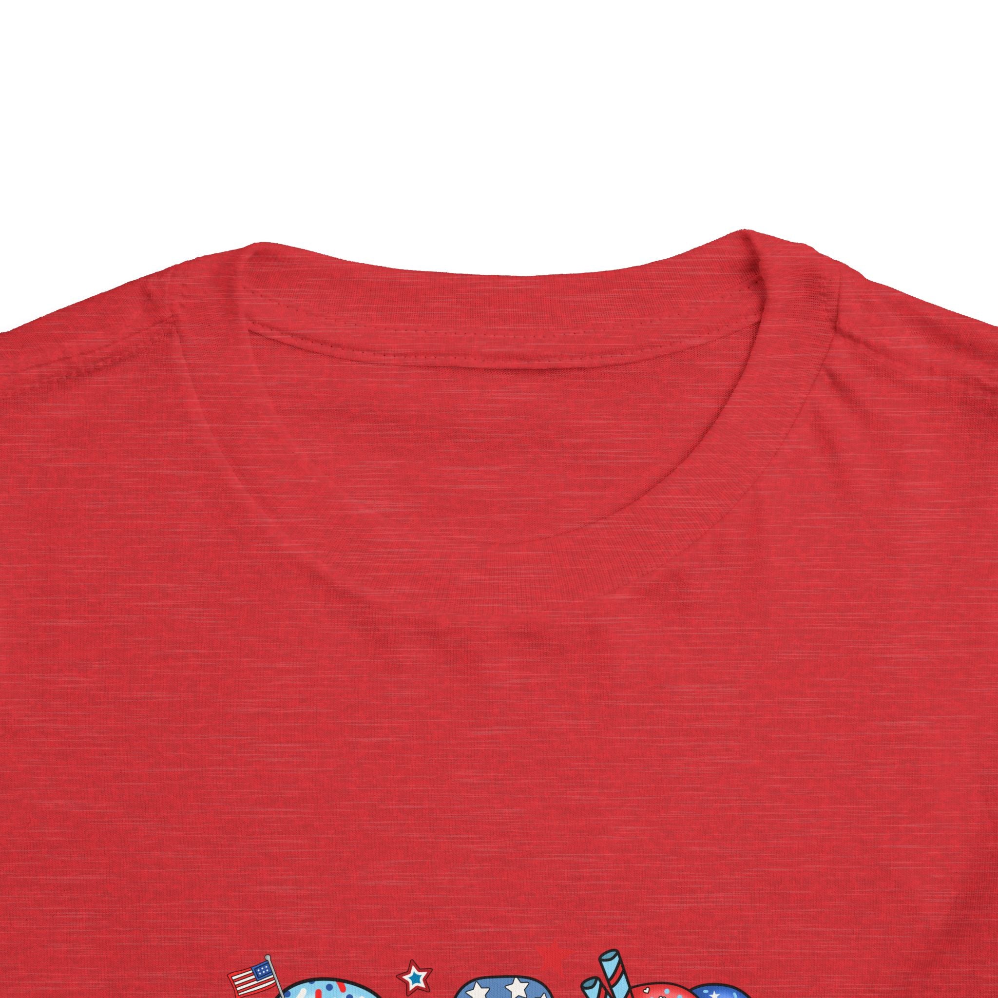 Patriotic Ice Cream Toddler Tee — Personalized "Arianna" 4th of July Shirt