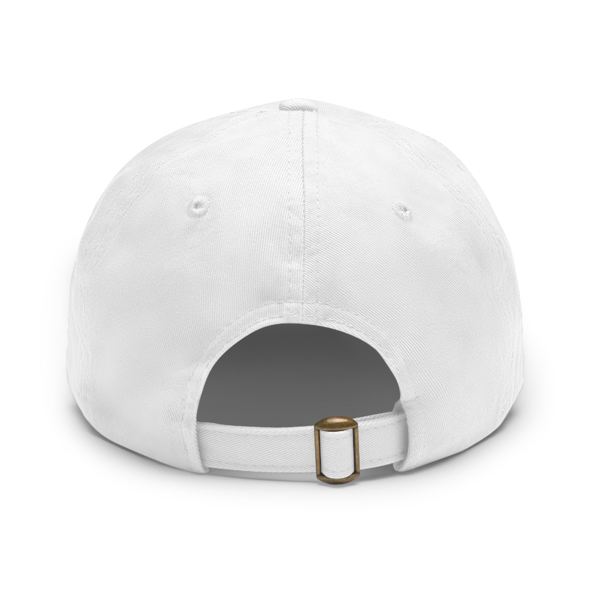 Pink Ribbon Bow Leather Patch Dad Hat — Cute Floral Bow Baseball Cap