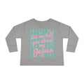 Toddler Long Sleeve Tee — "America" Patriotic Bow 4th of July Kids Shirt