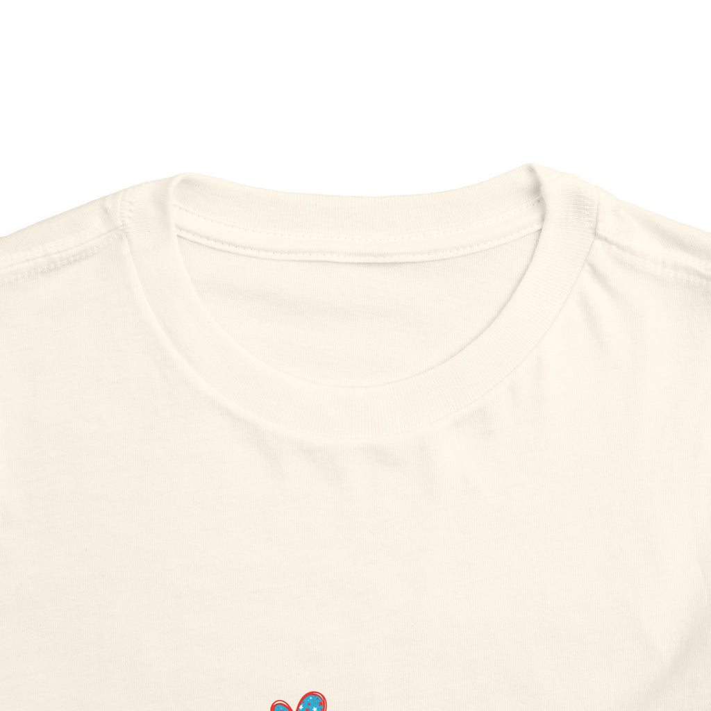 Toddler Tee — "SIS" Checkerboard RWB Graphic