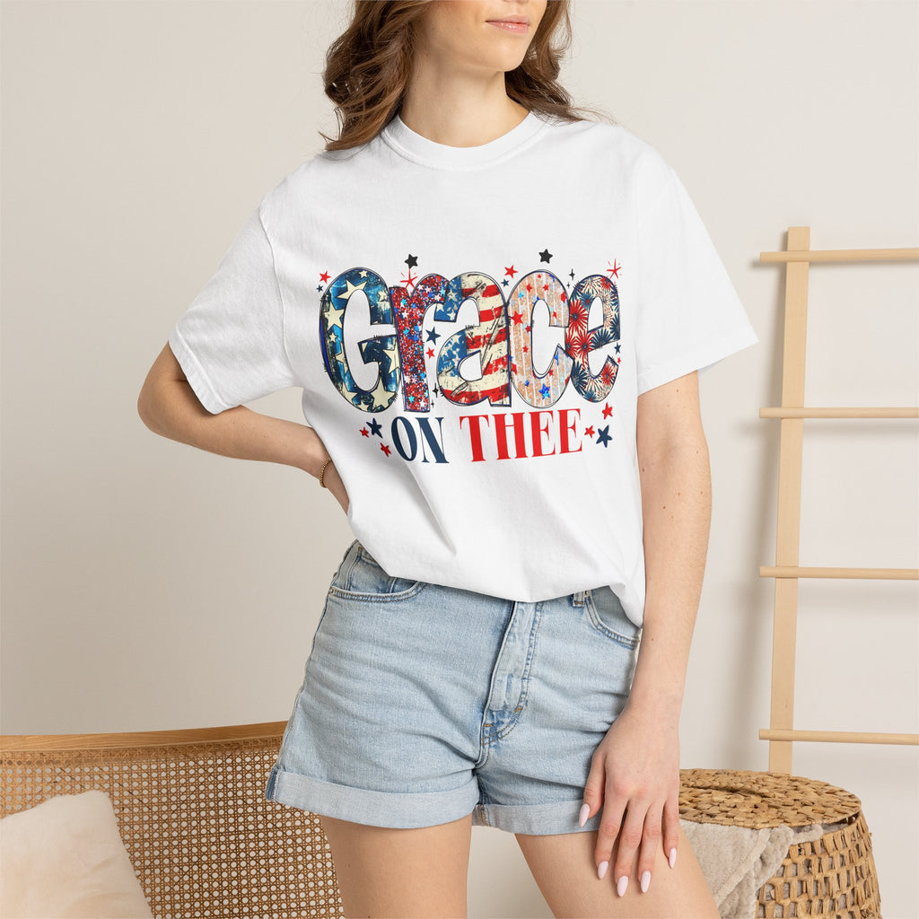 Grace On Thee Patriotic T-Shirt