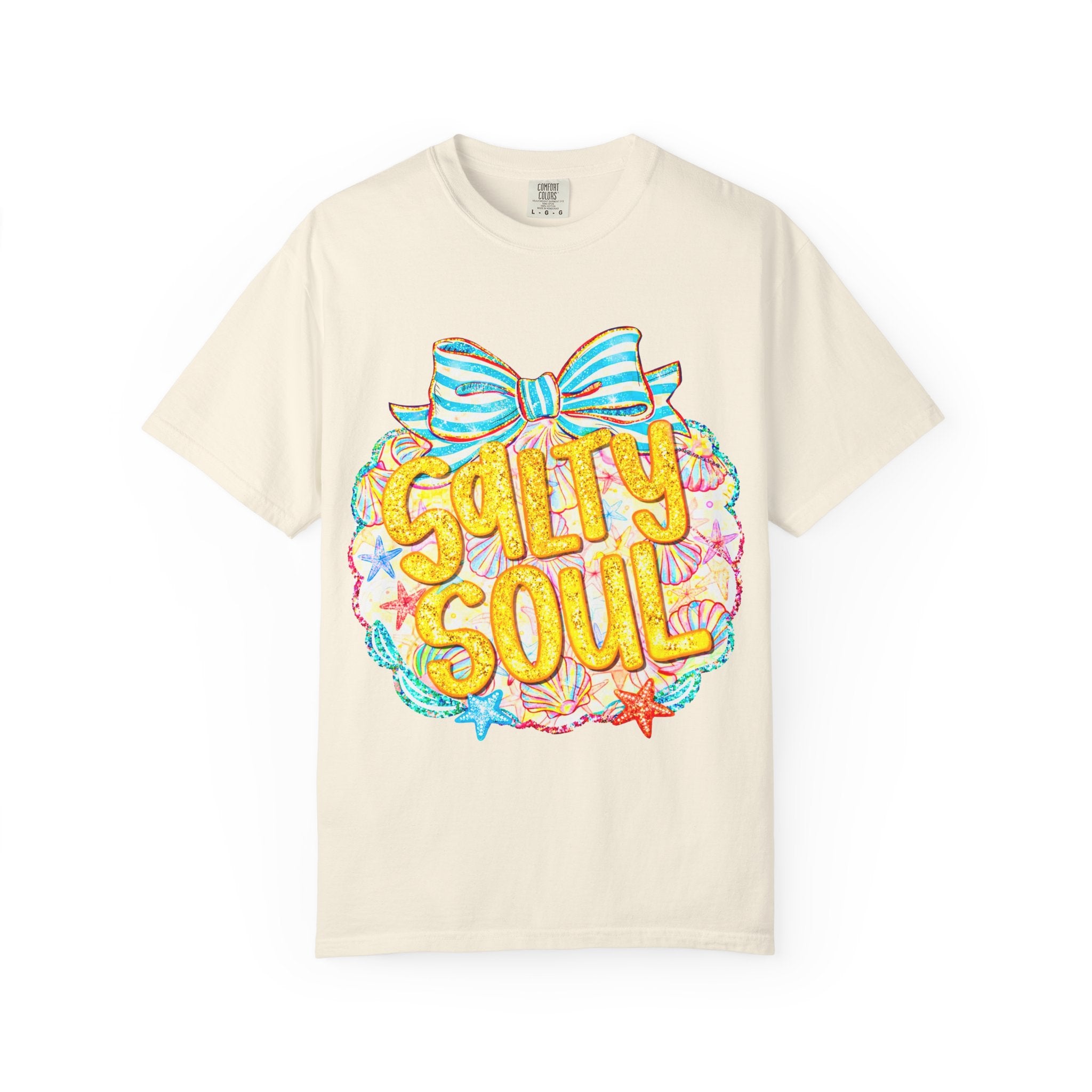 Salty Soul Beach Tee — Retro Nautical Graphic T-Shirt