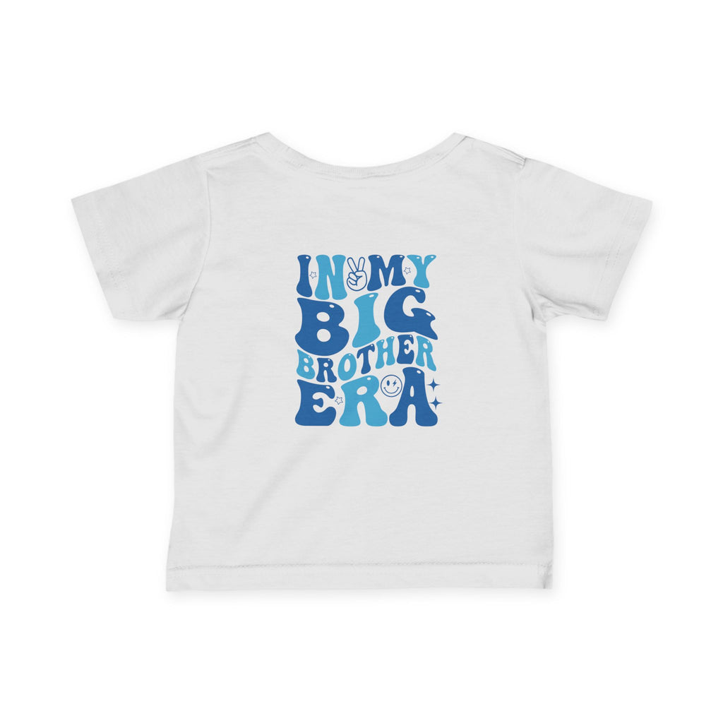 Infant Tee — "In My Big Brother Era" Retro Smile Baby Shirt