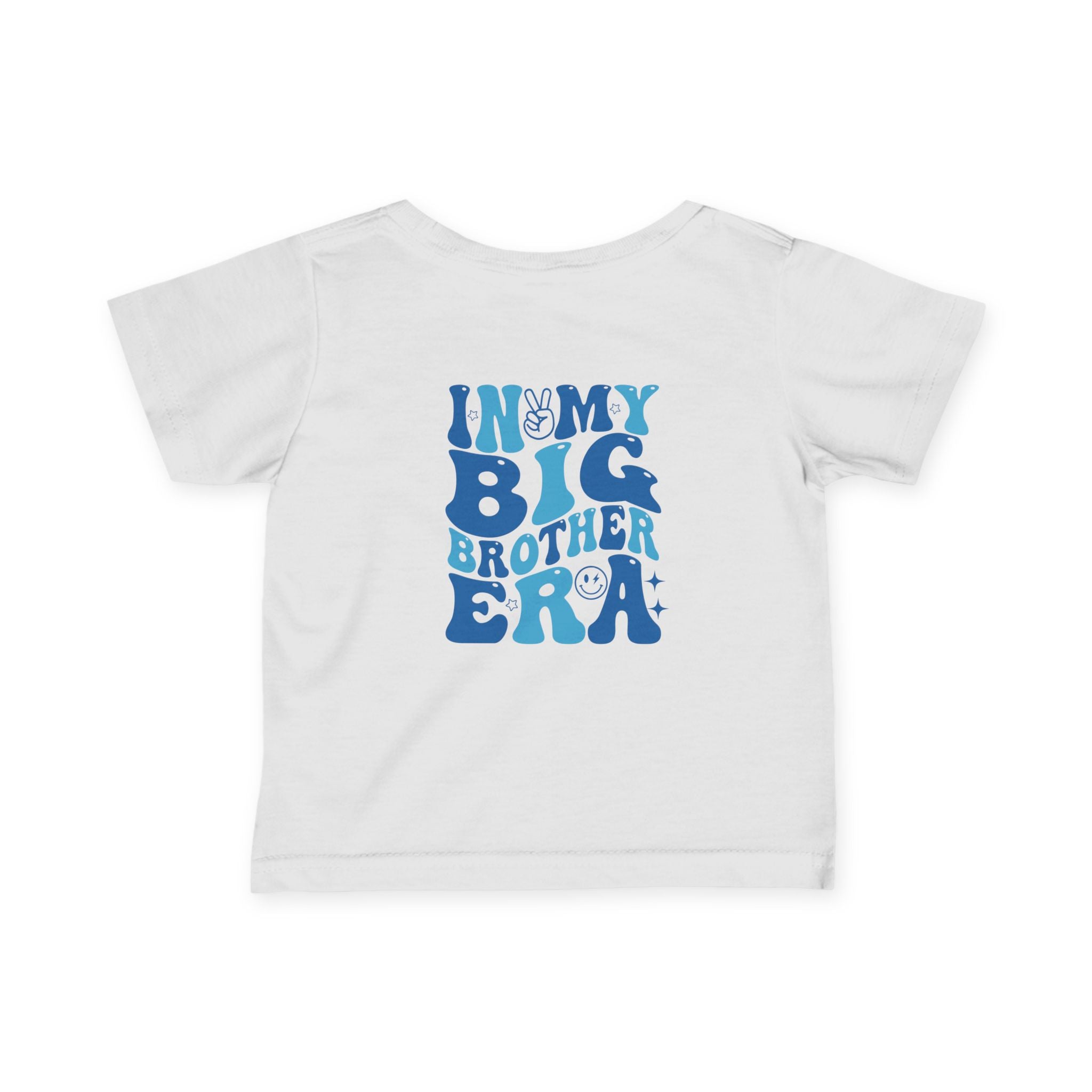 Infant Tee — "In My Big Brother Era" Retro Smile Baby Shirt