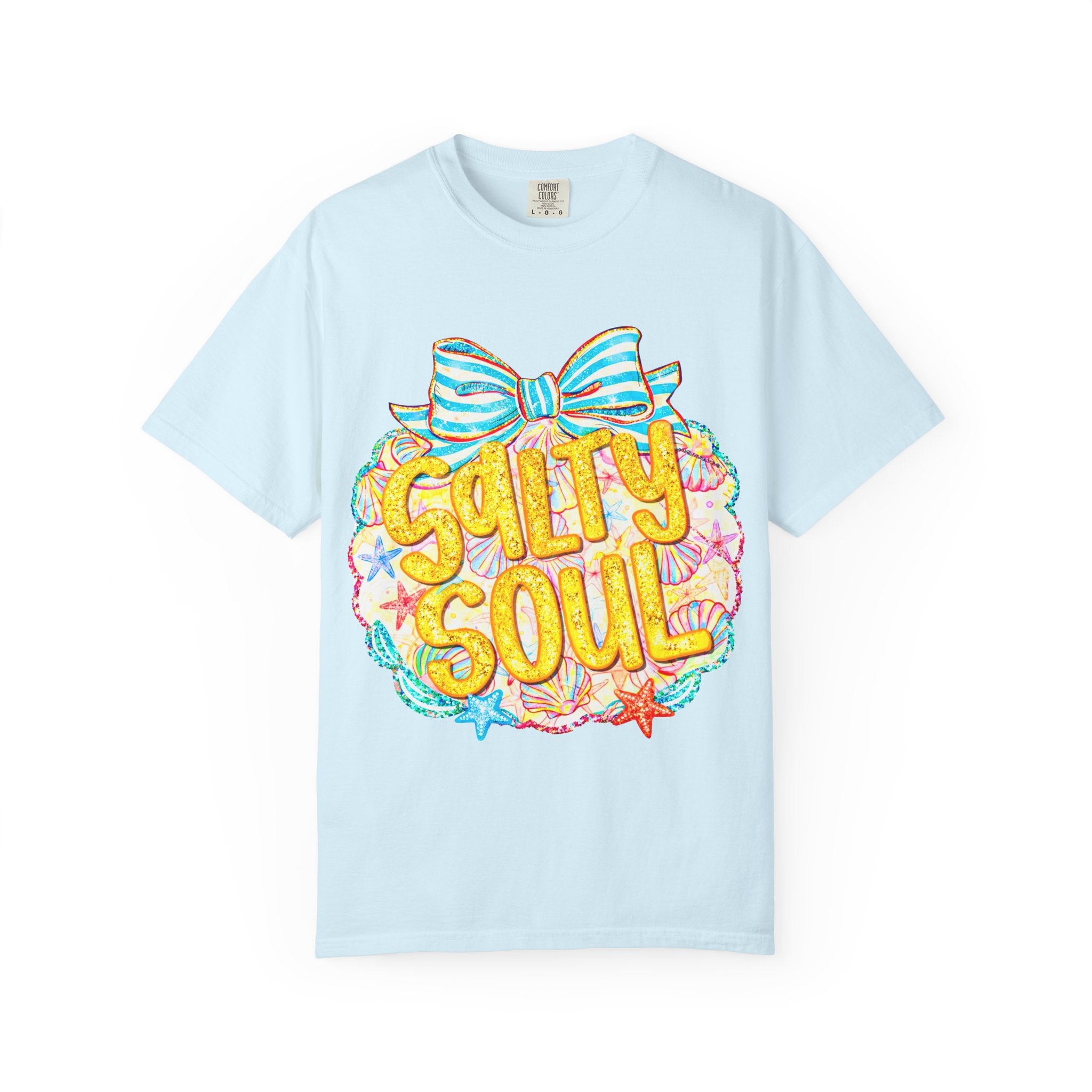 Salty Soul Beach Tee — Retro Nautical Graphic T-Shirt