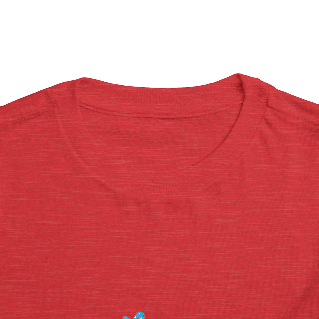 Toddler Tee — "SIS" Checkerboard RWB Graphic