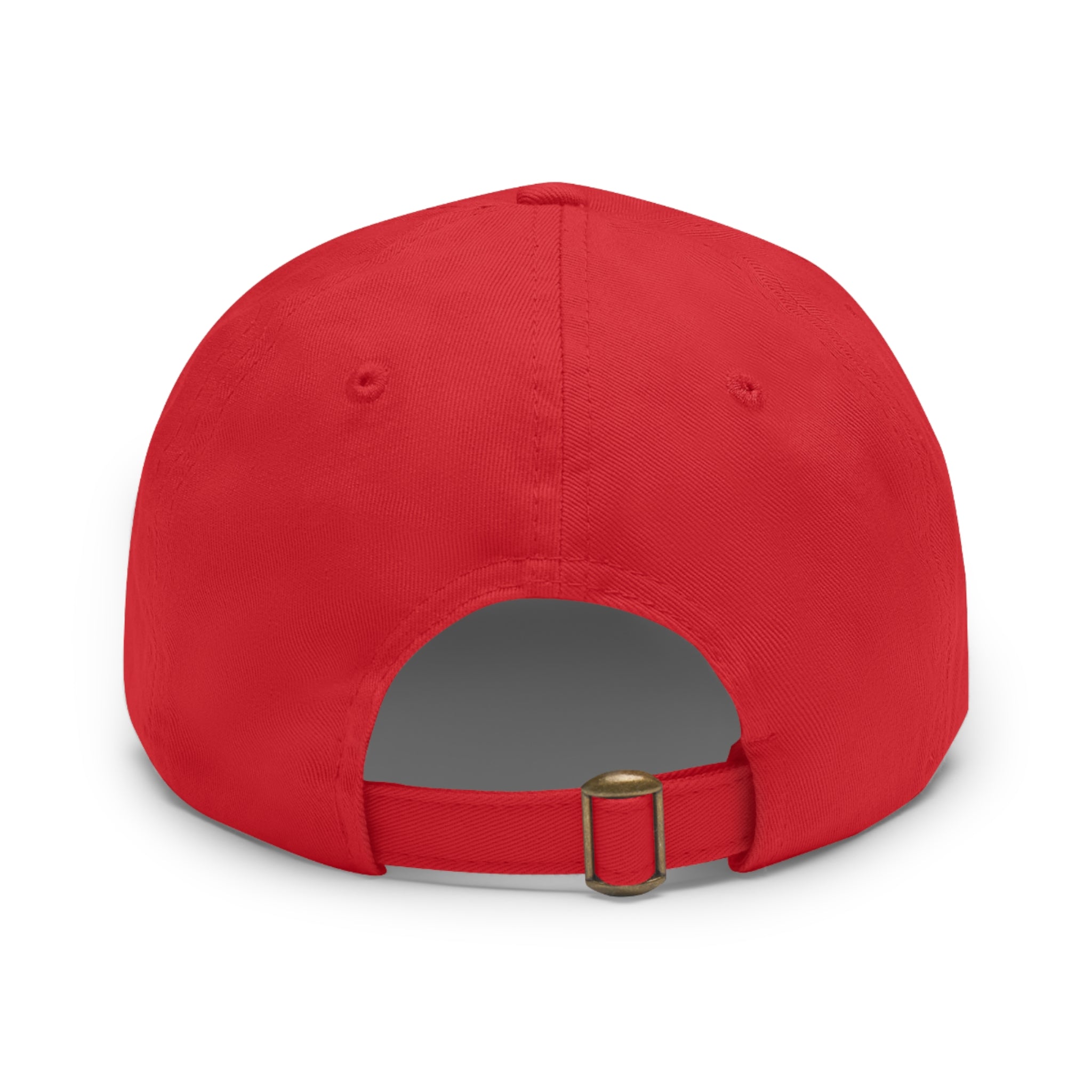 Pink Ribbon Bow Leather Patch Dad Hat — Cute Floral Bow Baseball Cap