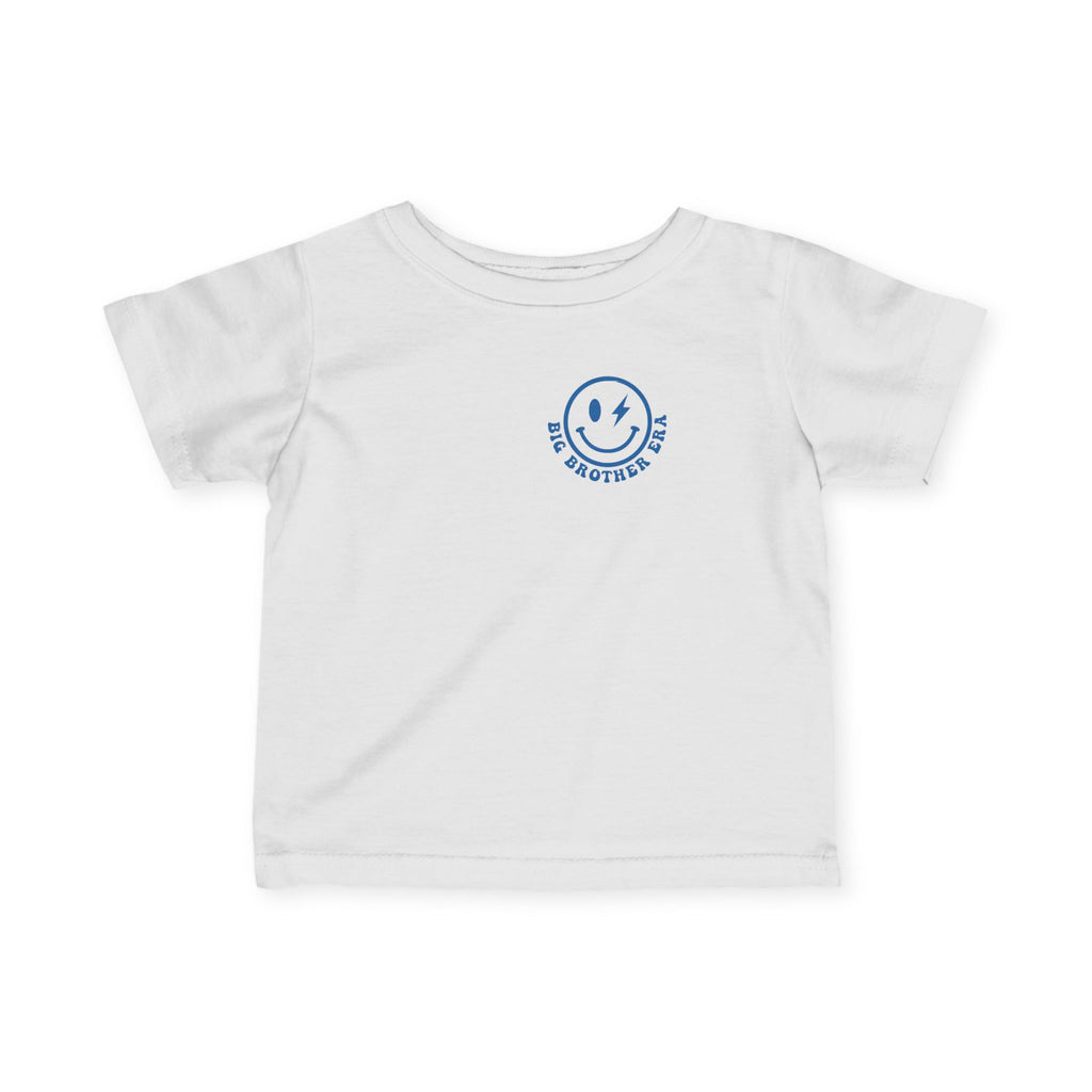 Infant Tee — "In My Big Brother Era" Retro Smile Baby Shirt