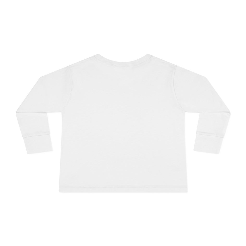Toddler Long Sleeve Tee — "America" Patriotic Bow 4th of July Kids Shirt