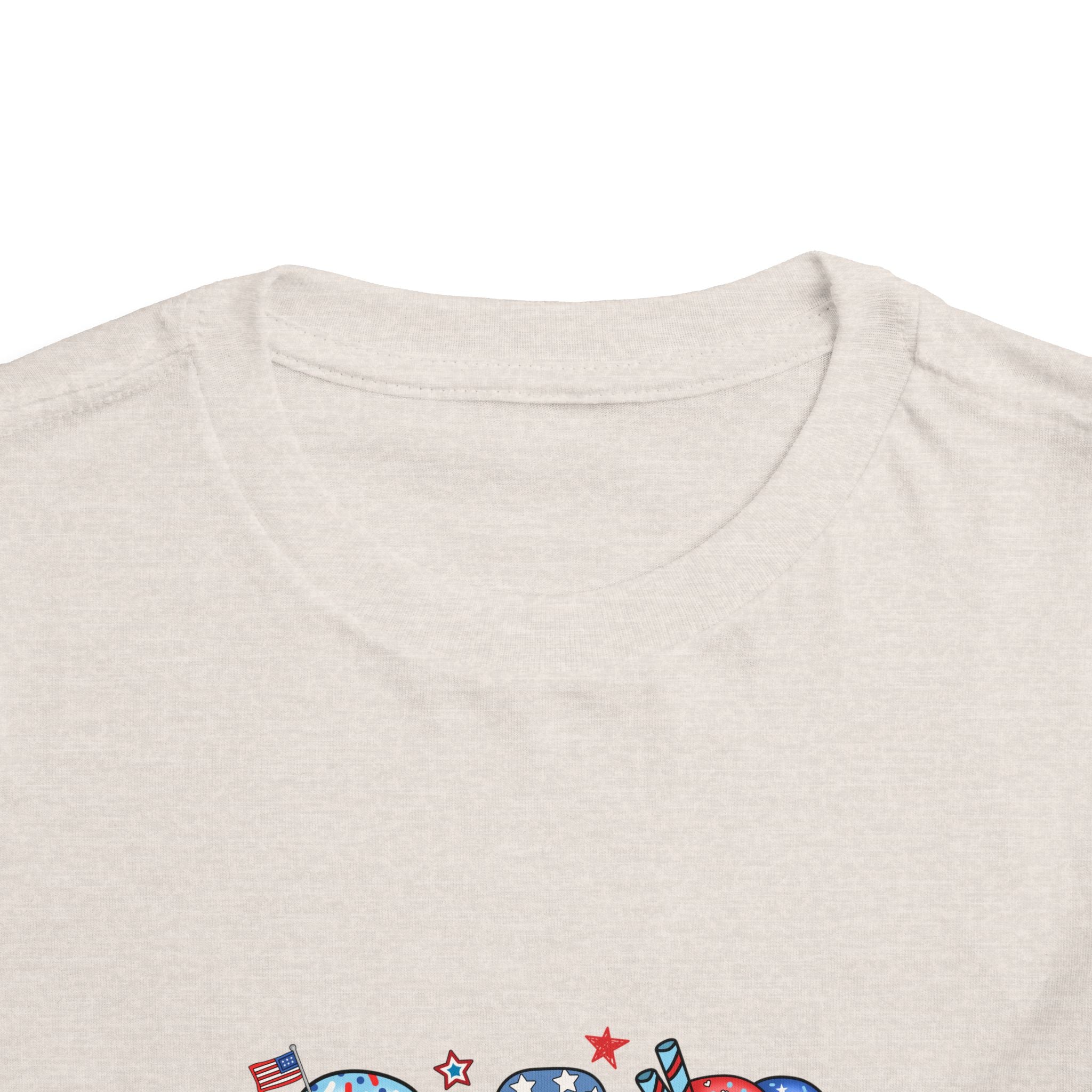 Patriotic Ice Cream Toddler Tee — Personalized "Arianna" 4th of July Shirt