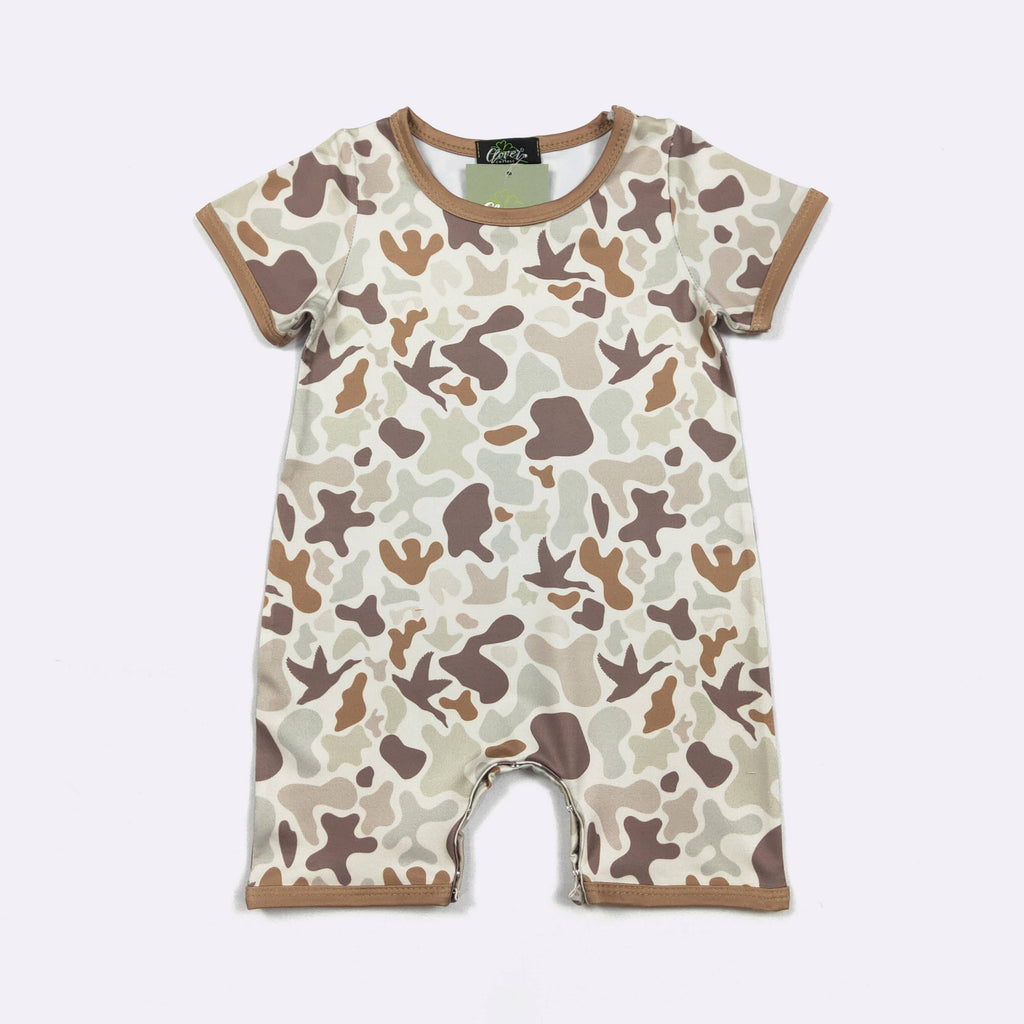 Muted Camo Boy Romper