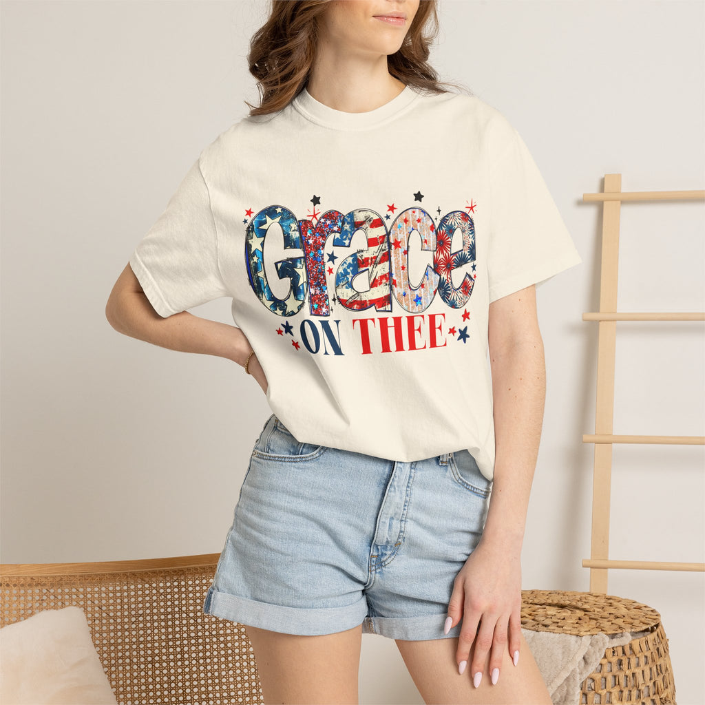 Grace On Thee Patriotic T-Shirt