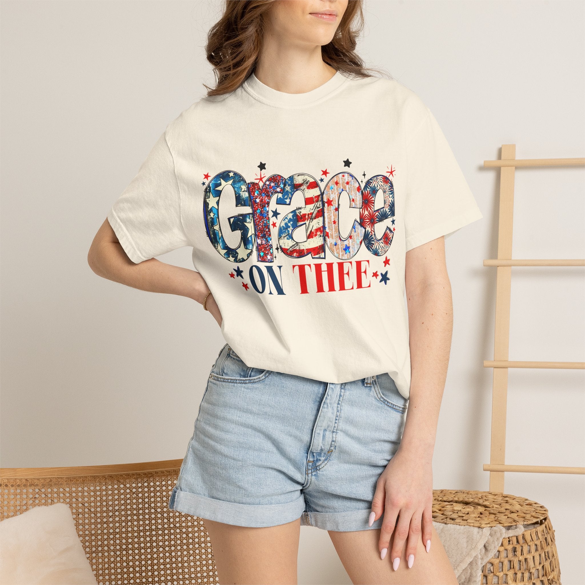 Grace On Thee Patriotic T-Shirt