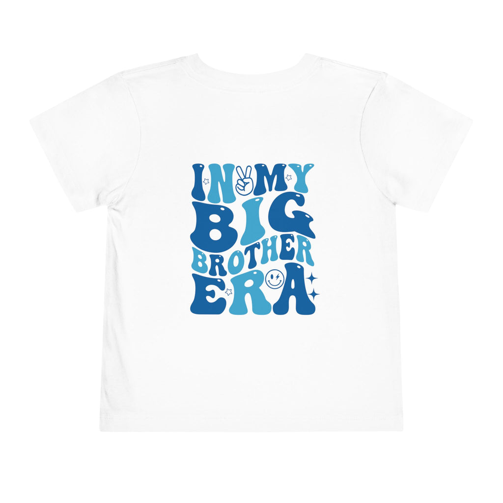 Toddler Tee — "In My Big Brother Era" Retro Smile Graphic