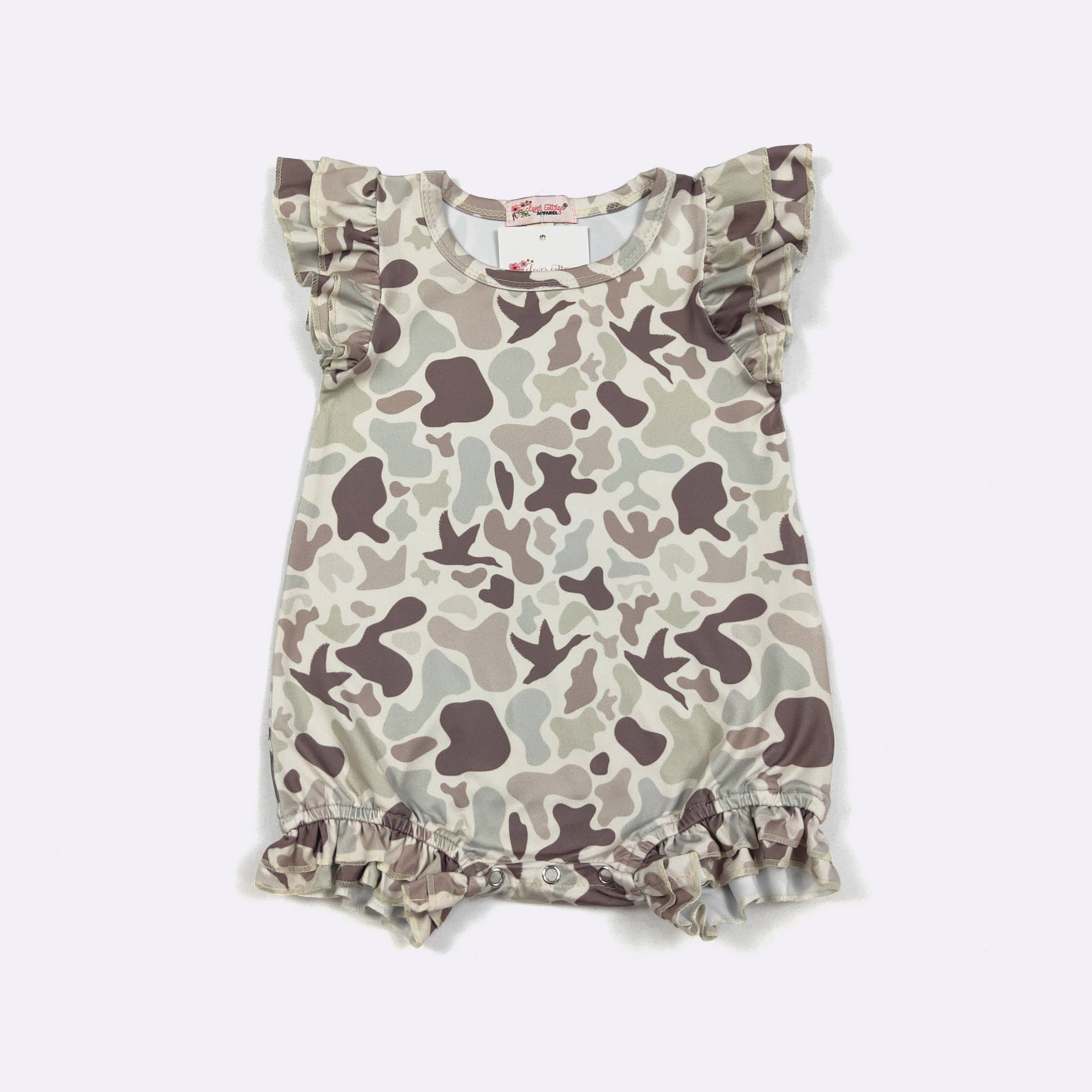Muted Camo Baby Romper