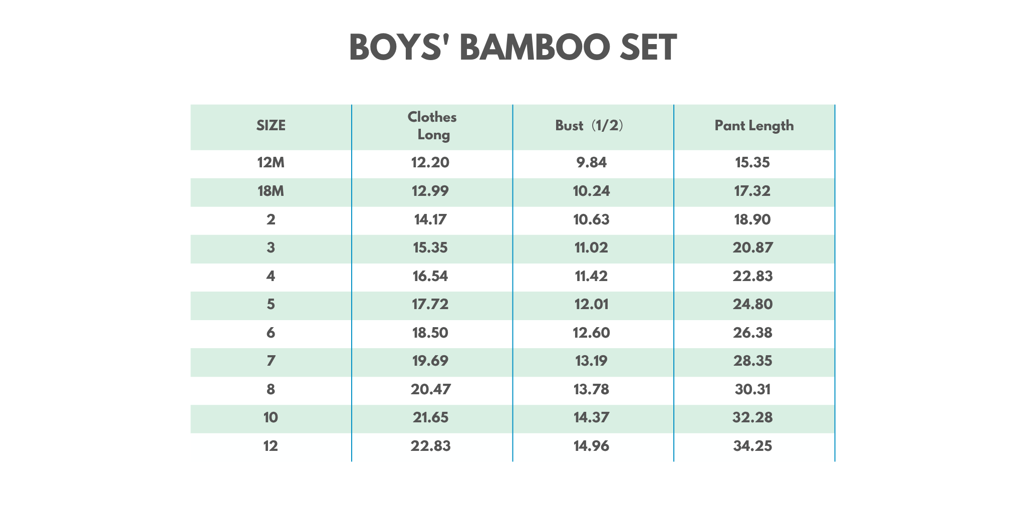 Blue character 2pc bamboo pajama set
