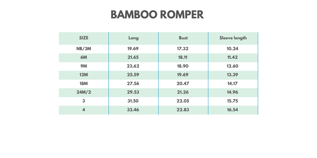 Blue character bamboo romper