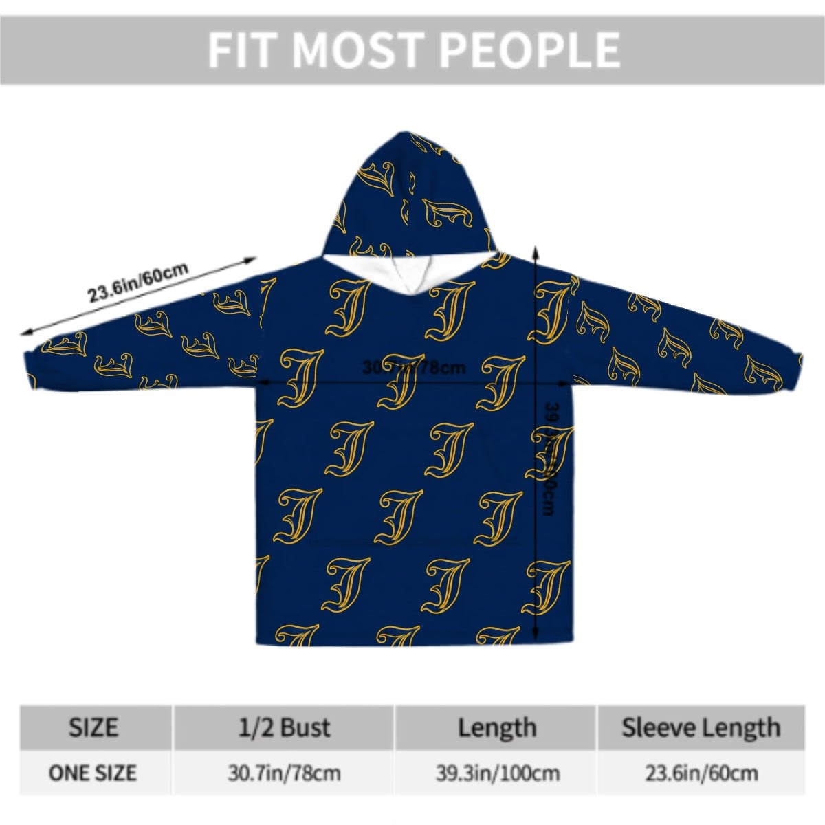 Adult Blanket Hoodie CUSTOM